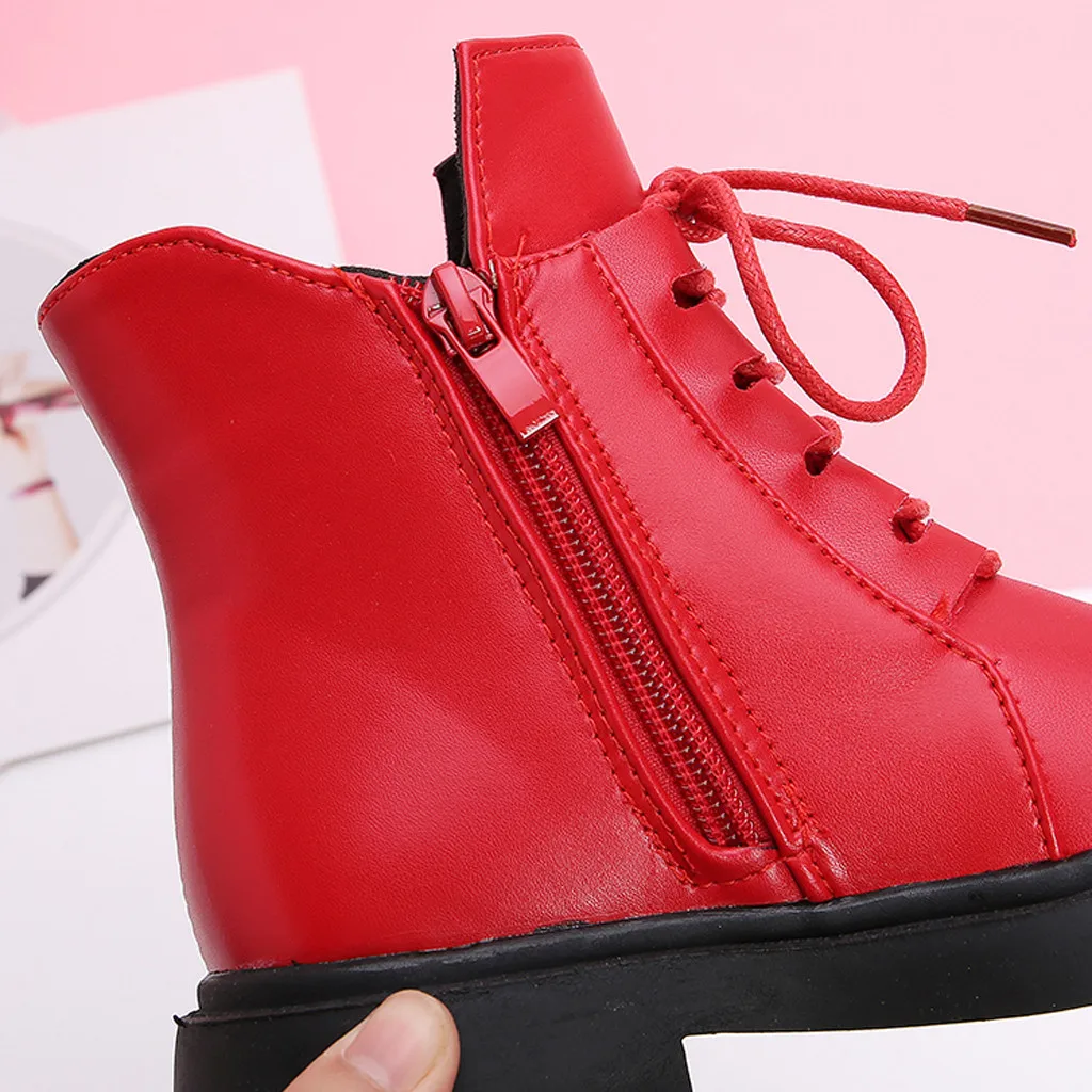 winter boots for boys girls Children Baby Girls Princess Cartoon Casual Single Shoes Leather Boots buty dzieciece zimowe#C