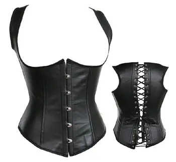 

Exquisite leather body-shaping clothes sexy shoulder strap corset