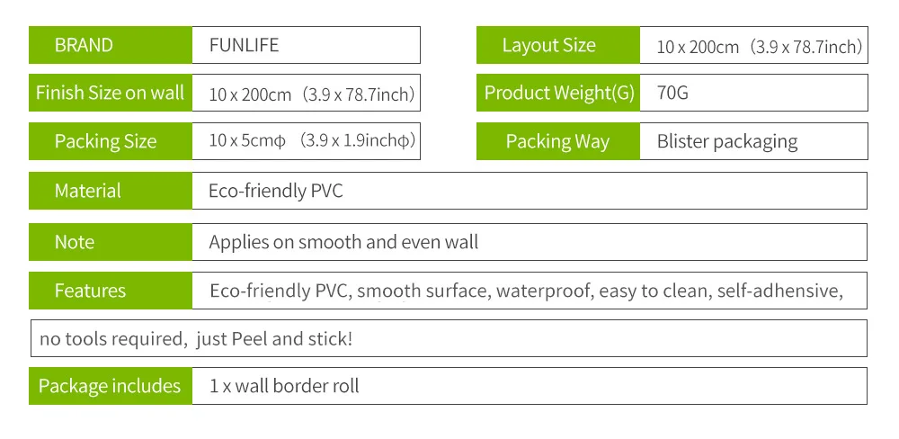 Funlife линия талии Baseboard черный и белый с узором мраморный узор греческой кухни умывальник настенные наклейки BS038