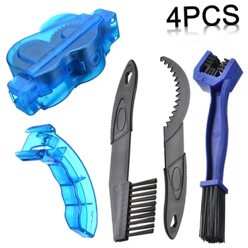 

4pcs/1set Bicycle Chain Cleaning Cleaner Brushes MTB Mountain Bike Cycling Wash ABS Plastic Tool Kits Accessories