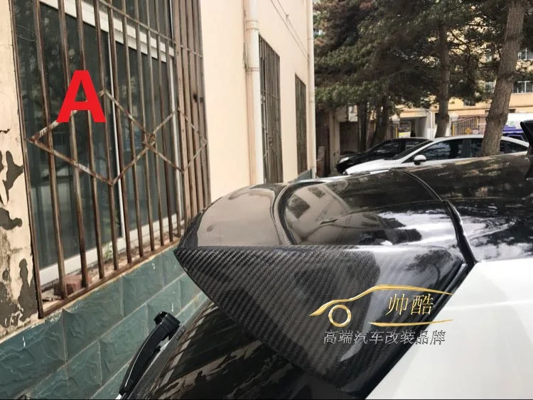Подходит для Volkswagen 15-17 Scirocco votex модифицированный Карбон волокно заднее крыло с задним спойлером крыло обертывания угол