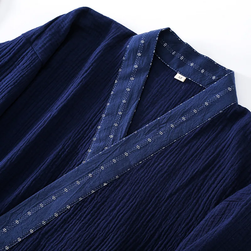 Pajama Sets Men Kimono Home Suits Long-sleeved Trousers