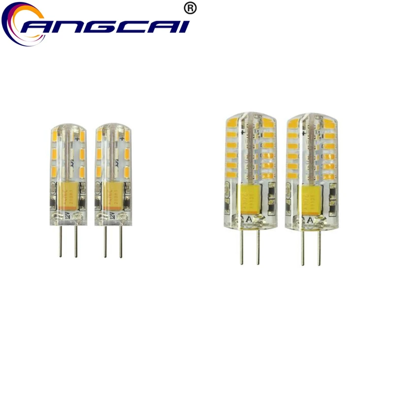 Angcai G4 12 В DC 2 шт. в упаковке светодиодный светильник SMD3014 Вт 3 для люстры вентилятор