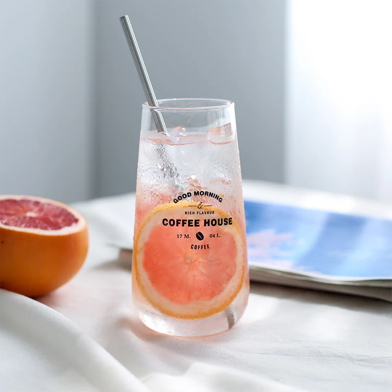 Прозрачная креативная пивная кофейная стеклянная прозрачная Минималистичная