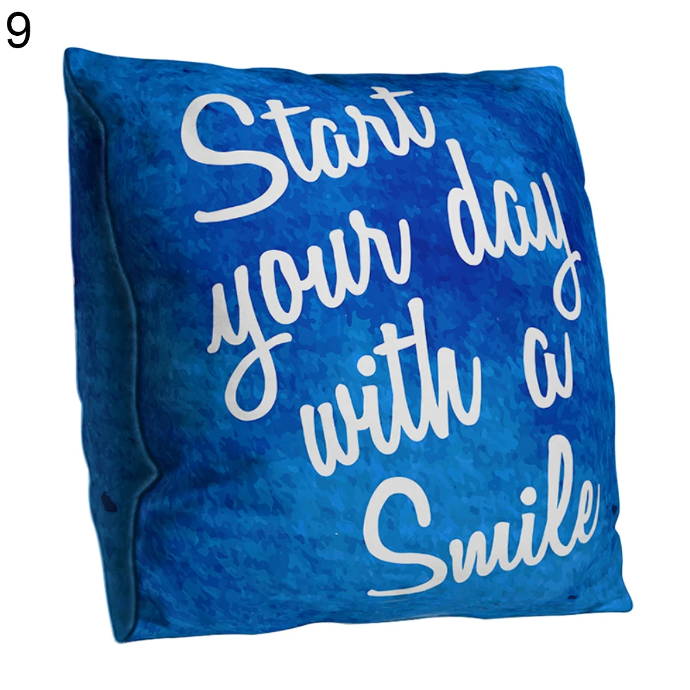 Двусторонний Чехол на подушку с английскими буквами чехол диван кровать