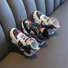 Высокие Детские кроссовки; светильник; Молодежная обувь для мальчиков; детская Баскетбольная обувь; спортивная обувь для малышей; обувь для маленьких девочек