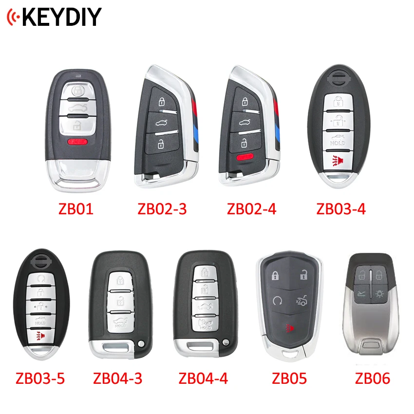 KEYDIY Универсальный умный ключ ZB02-3 ZB03 ZB04 ZB05 ZB06 ZB01 для KD-X2 KD900 Mini KD Автомобильный ключ дистанционного управления подходит более 2000 моделей