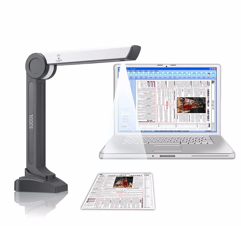 PROD 32755974210 2 MP HD Capture document Scanner High Speed Portable
visualizer GK-S200L