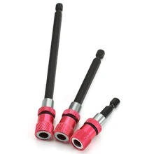 Hex Shank Electric Drill Magnetic Screwdriver Bit Holder Stainless Steel Magnetism Limit Adjustable Extension Rod