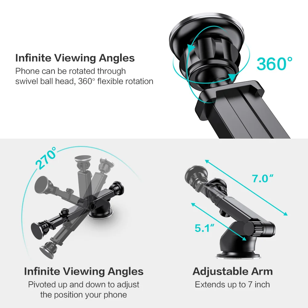  FLOVEME Saug Auto Telefon Halter Für Samsung A50 S10 iPhone XR 7 XS Windschutzscheibe Halter Für Xi