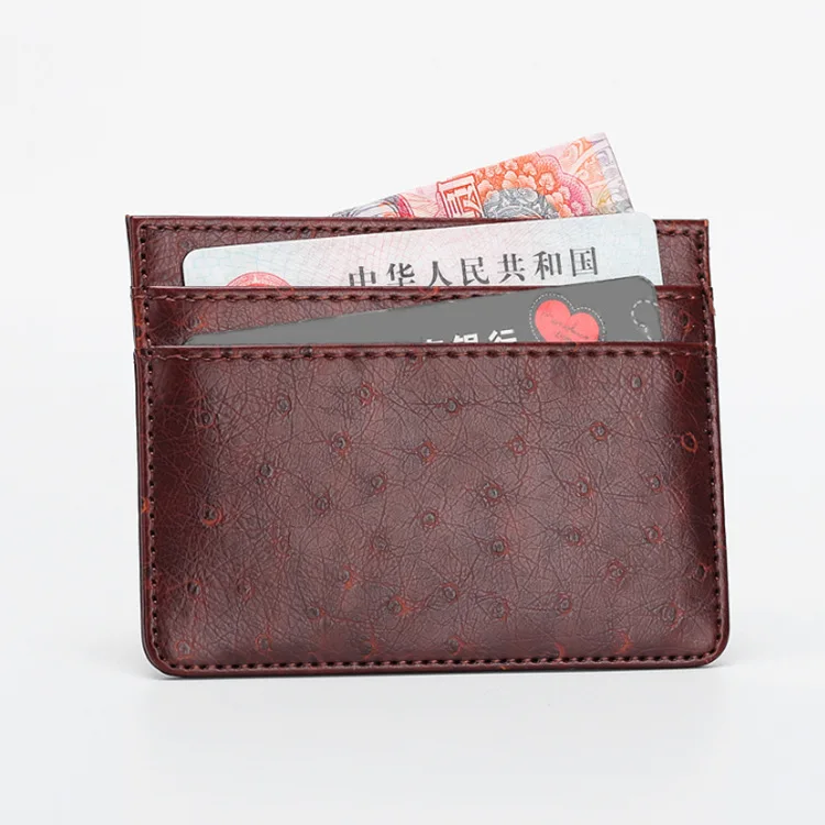 

New Style Pu Card Card Bit More Multi-functional Card Holder Bank Card ID Card Clamp Short Thin Large Capacity