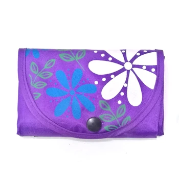 

Women Foldable Shopping Handbag Floral Tote Oxford Cloth Large Capacity Storage Bags Reusable Printing