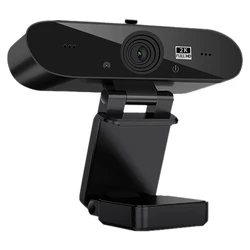 Webcam Ultra claire 2K, caméra en direct, 4MP, Microphone intégré, Protection de la vie privée, USB, sans pilote 