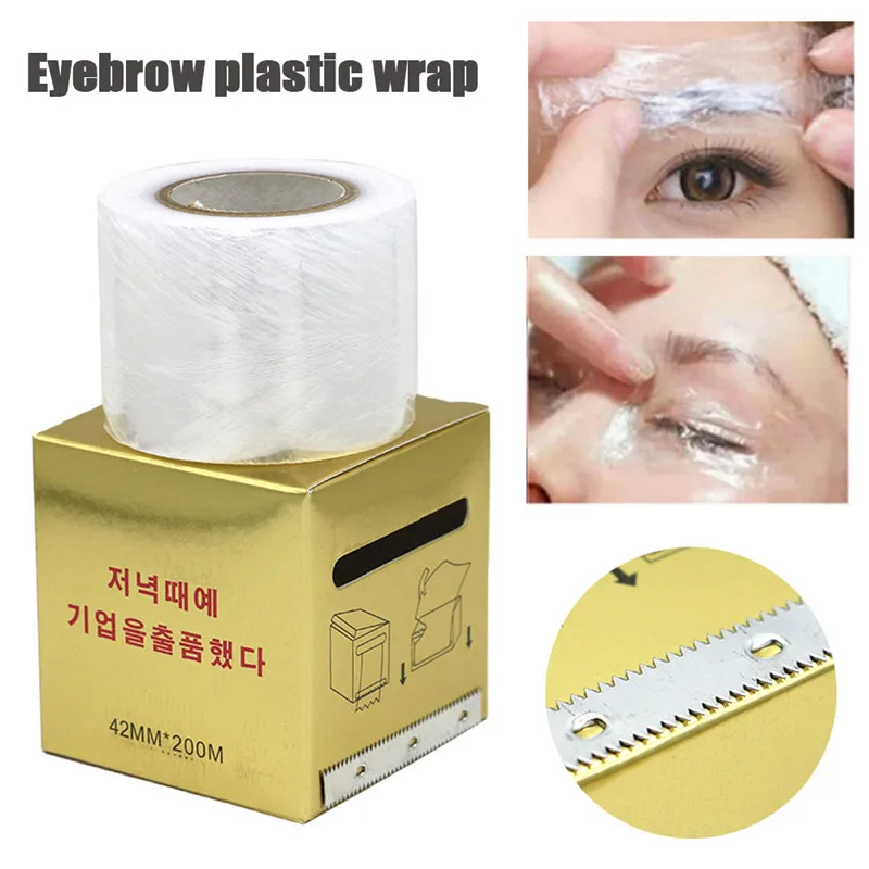 Removedor de pestañas 1 unidad, 2 tamaños, envoltura de plástico transparente, uso ocular, película conservante, extensión de pestañas postizas, herramienta de maquillaje permanente