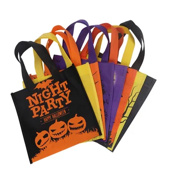 

24pcs Halloween Cartoon Handbag Useful Delicate Prime Tote Candy Bag Packing Bag for Party Home