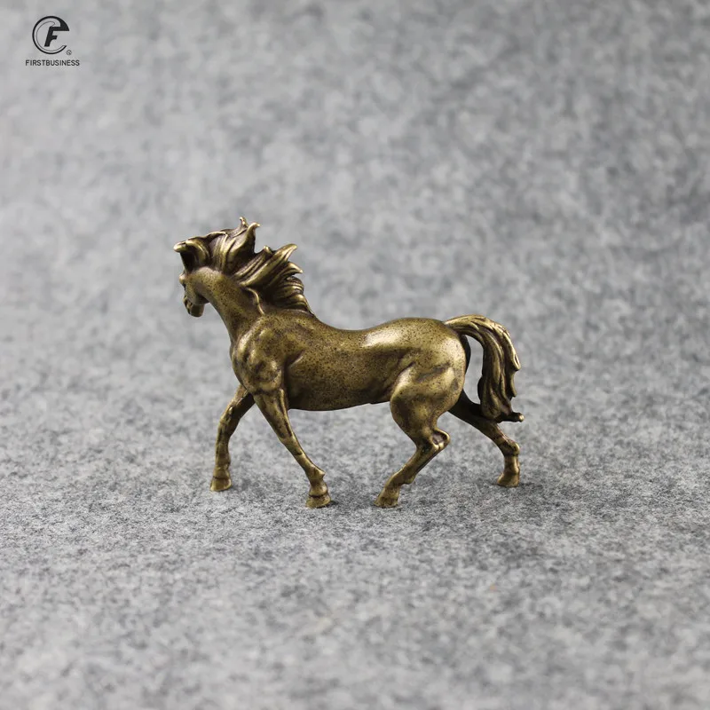 Vintage Brass Horse Figurine Decoration Cheval 