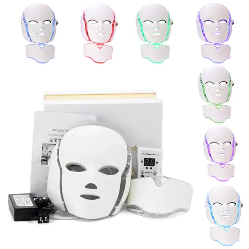 

LED beauty mask Seven color light beauty mask instrument Photon rejuvenation facial beauty equipment