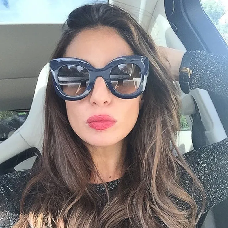 Fashion Women's Sunglasses 2021 Trend Famous Cat Eye Sunglass Female Retro Candy Sun Glasses For Women Luxury Brand Shades UV400 (3)