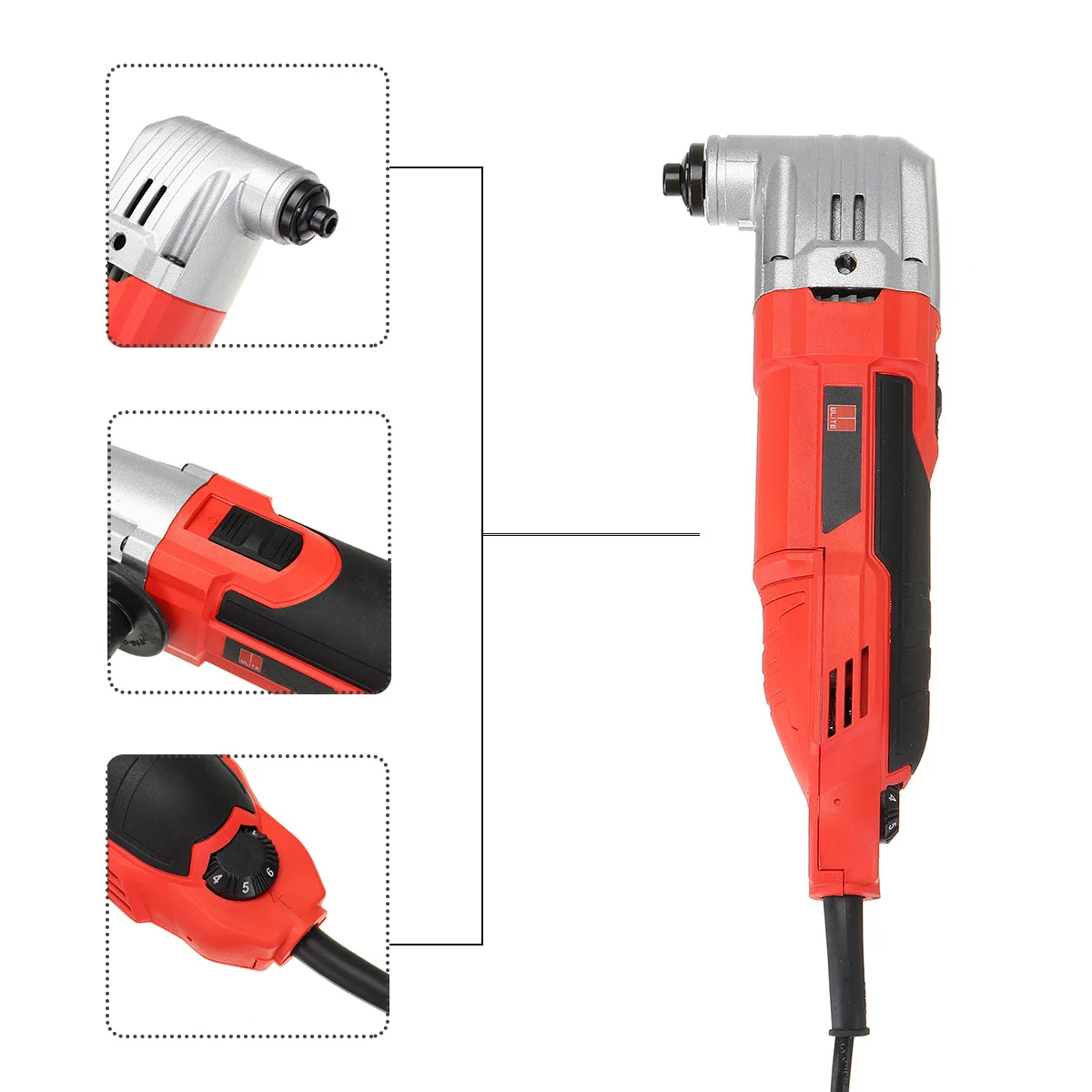 Drillpro 720 Вт 220 В 6 переменная скорость шлифовальный поворотный набор инструментов для резки многоцелевой Осциллирующий Полировочный инструмент для обрезки