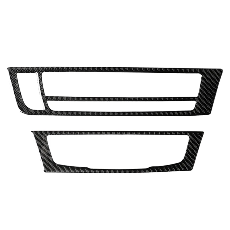 Carbon Fiber Interior Air Conditioning CD Panel for Audi A6 A7 12-18 Cup Holder Frame Cover Trim | Автомобили и мотоциклы
