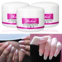3D прозрачный кристалл блеск для ногтей Скульптура порошок дизайн ногтей Цвет строительный порошок розовый акриловый порошок для ногтей Mandicure