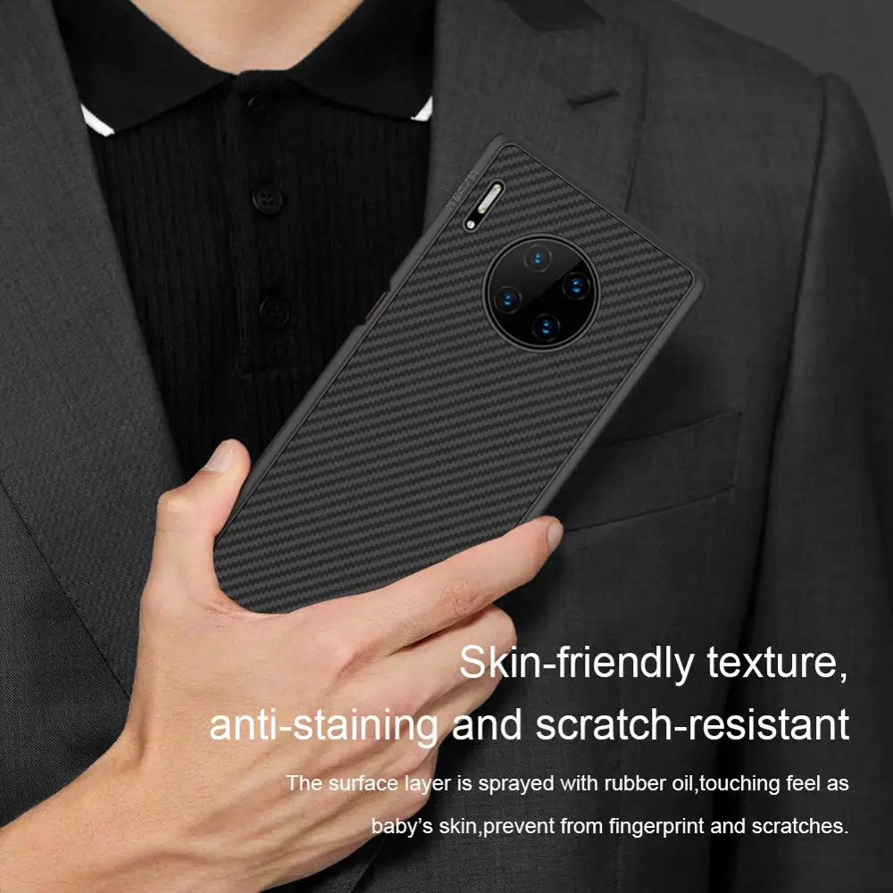 Для huawei mate 30 Pro чехол NILLKIN высшего качества из синтетического углеродного волокна PP пластиковый жесткий чехол-накладка для huawei mate 30 pro