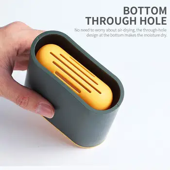 

Creative with Hook Toilet Brush Set Silicone Toilet Brush Hotel Bathroom Accessories Housekeeping Home Decor Soft Wall Mounted