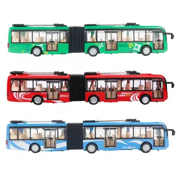 

1/48 CS0133 Electronic City Bus Light Car Educational Toy for Children Kids Traffic Model(Blue) Toy Car