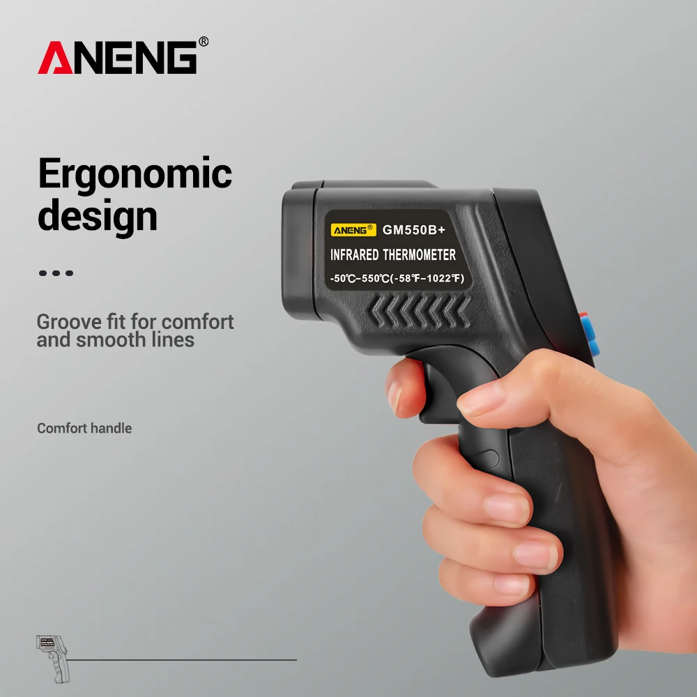 ANENG GM550B+ цифровой инфракрасный термометр гигрометр Метеостанция измеритель температуры измеритель влажности лазерный термометр