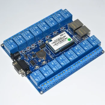 

Smart Home Automation Things Of Internet Rs232 Rj45 Port Wifi Relay Module Board 16 Channel Relays P2P Wifi Antenna(Eu Plug)