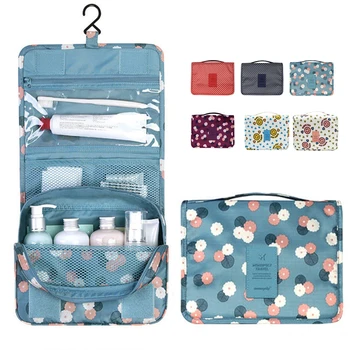 

Protable Outdoor Storage Bag Women Hanging Make Up Bag Foldable Travel Luggage Organizer Cosmetic Bags Zip Lock Handbag Storage