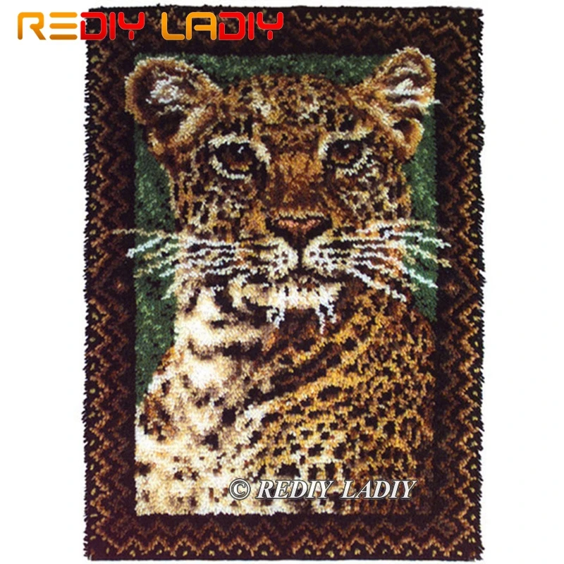 ^*Best Offers Latch Hook Kits Make Your Own Rug Animals Leopard Tapestry Crochet Cushion Mat DIY Carpet Rug Pre-Printed Canvas Hobby & Crafts ^*Best Offers Latch Hook Kits Make Your Own Rug Animals Leopard Tapestry Crochet Cushion Mat DIY Carpet Rug Pre-Printed Canvas Hobby & Crafts
