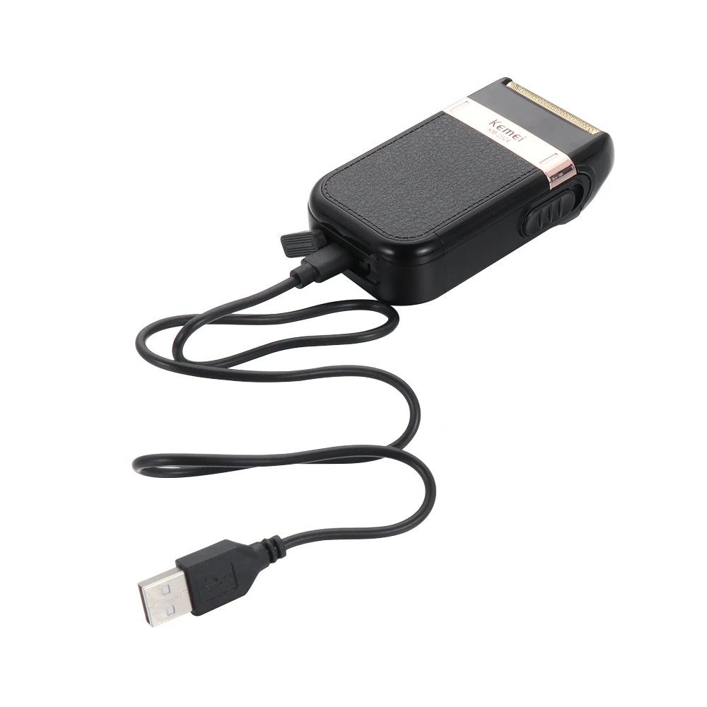 Мужской триммер для лица, моющийся, зарядка через usb, двойное возвратно-поступательное лезвие, бритвенный станок для бороды
