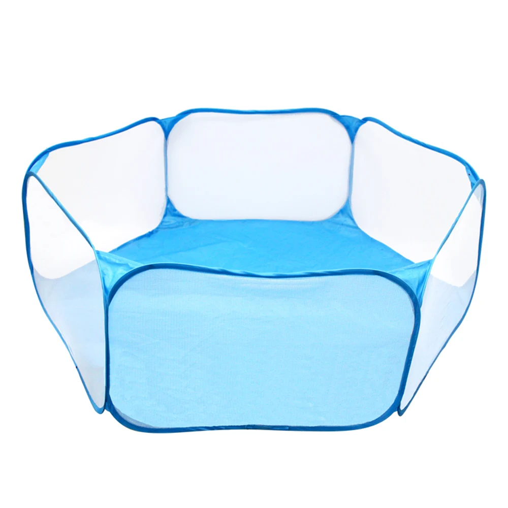 Переносная клетка для домашних животных, кошек, собак, палатка, манеж для маленьких животных, дышащий складной забор для Ёж хомяк, щенков, кошек, кроликов, морской свинки
