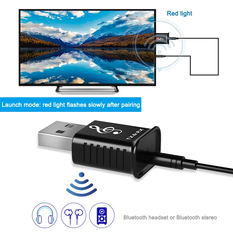 2 в 1 аудио приемник мини передатчик 5,0 Bluetooth 3,5 мм AUX Стерео Bluetooth передатчик для автомобиля ПК ТВ Беспроводной адаптер NC99