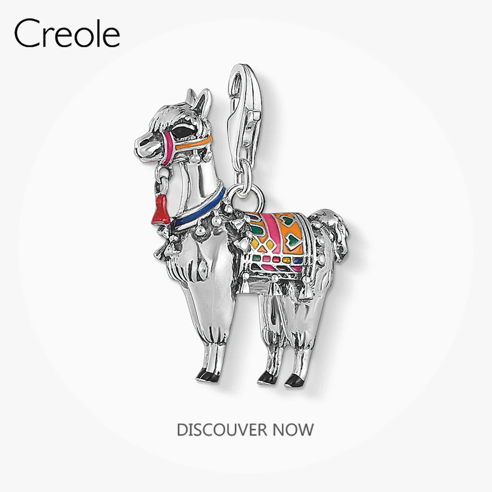 

Alpaca Llama Rabbit Charms Cow Goose Pendant,2019 Autumn Brand Fashion New Jewelry Cute 925 Sterling Silver Gift for Women Men
