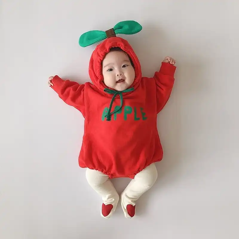baby girl apple outfit