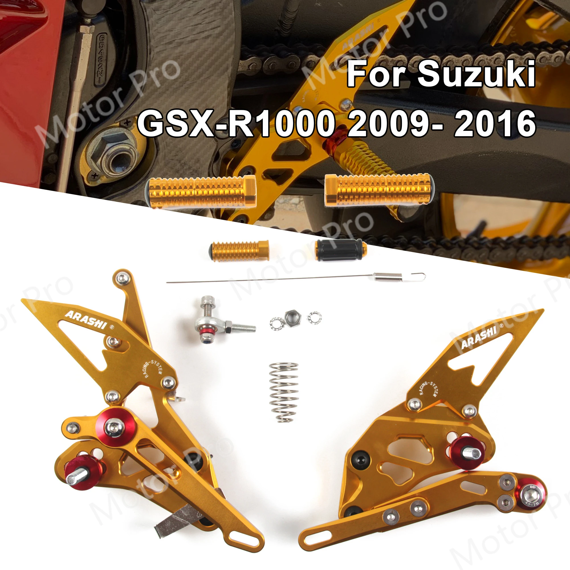 Регулируемые подставки для ног SUZUKI GSXR 1000 2009 2016 задние GSX R xr1000 2010 2011 2012 2013 2014