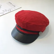 Женский берет; сезон весна-лето; английский японский тонкий корейский стиль; модная однотонная шляпа в стиле ретро
