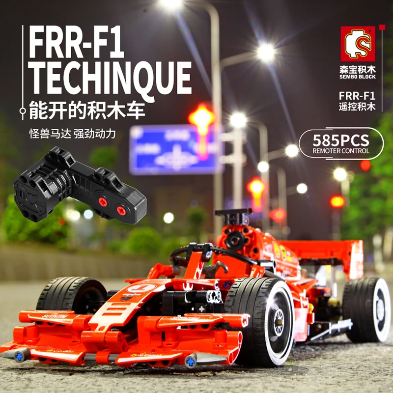 

Creative MOC Technic Series The Red Racing Car Set Assemble Building Blocks Bricks Toy For Children Compatible with legoed