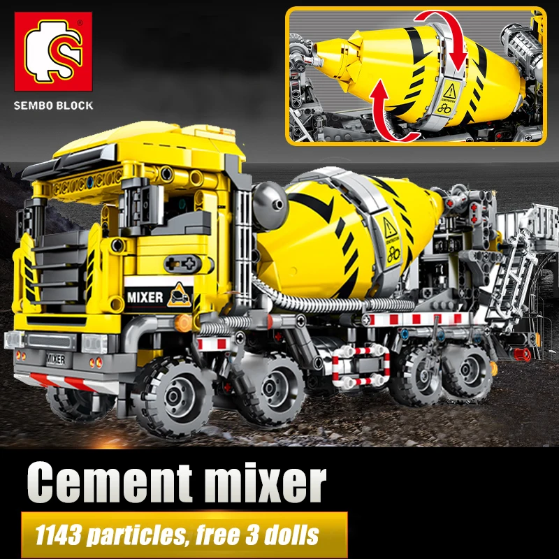 

SEMBO Building Blocks City Engineering Bulldozer Crane Technic Car Truck Excavator Roller Blocks Building Bricks Construction