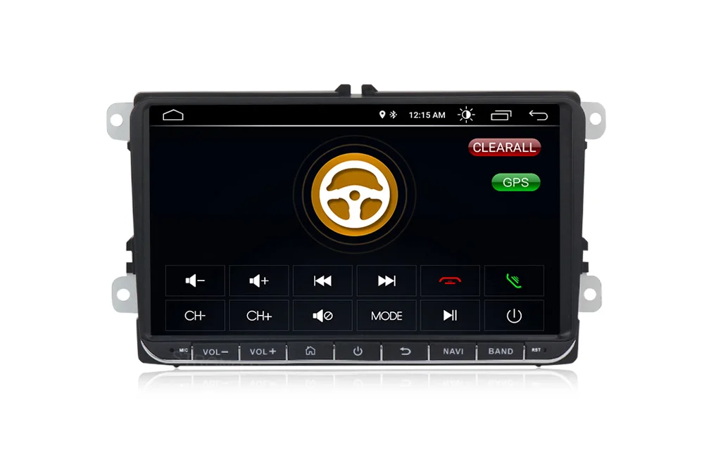 Perfect EU warehouses 9" Android 8.1 Car radio GPS Navigation for VW Skoda Octavia golf 5 6 touran passat B6 jetta polo tiguan WIFI BT 26