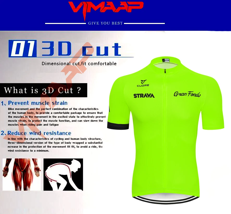 Флуоресцентный STRAVA Pro велосипедная команда с коротким рукавом Maillot Ciclismo мужская