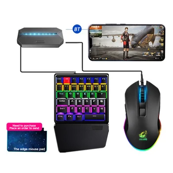 

PUBG Gamepad Bluetooth Controller Converter USB Wired One-Handed Keypad Mice Kit Gaming Classic Practical Supplies Parts