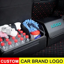 Кожаная сумка-Органайзер для багажника автомобиля на заказ для hyundai getz kia mazda Bmw toyota corolla для peugeot 307 ford Volkswagen