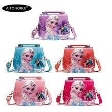 Aitonoble Девушки Сумочка с принцессой детская Наплечная Сумка из искусственной кожи Детские Модные Сумки из натуральной кожи, подарок на день рождения