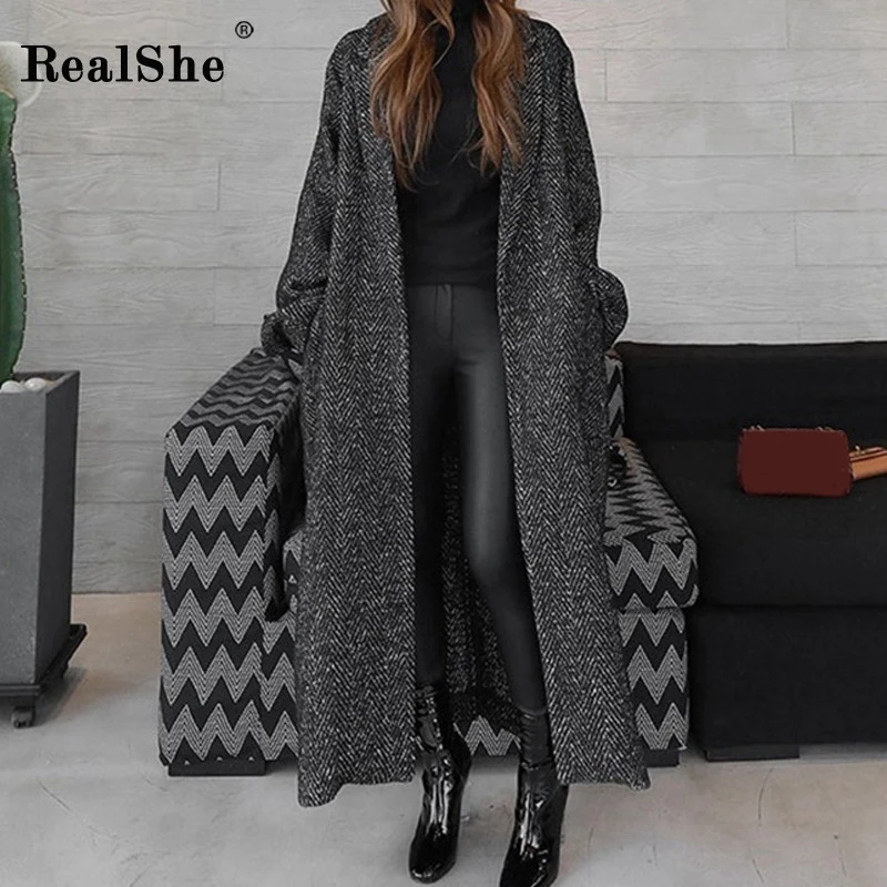 RealShe-2019-Winter-Coat-Women-Lapel-Belt-Pocket-Wool-Blend-Coat-Oversize-Long-Trench-Coat-Outwear (2)