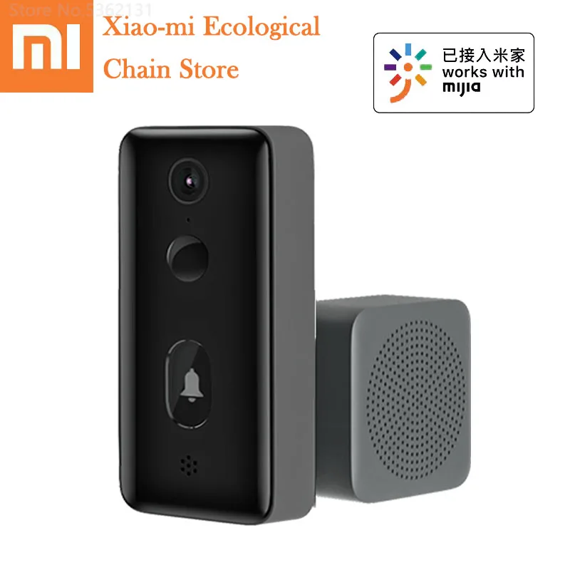 Xiaomi Mijia Smart Video Doorbell 2 AI Remote Monitor HD Infrared Night Vision Motion Detection Two-Way Intercom Video Doorbell