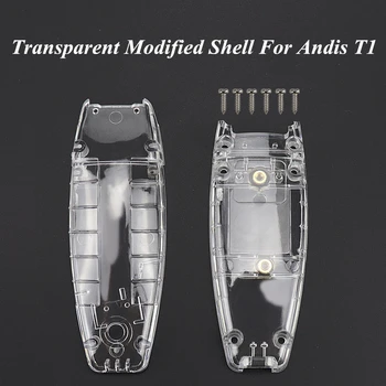 

DIY Modified Shell Set For Andis T1 Transparent Pro Barber Cutting Electric Clipper Cover Kit Salon Hairdressing Tools G0923