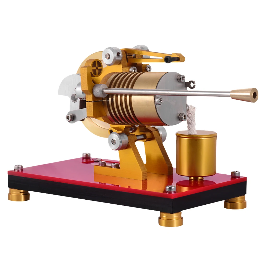 

Flame Licker Suction Stirling Engine Model Micro Engine Generator Model Scientific Education Toy with Experimental Teaching